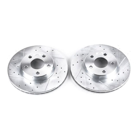 Power Stop 90-98 Buick Skylark Front Evolution Drilled & Slotted Rotors - Pair - AR8234XPR