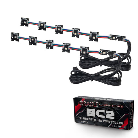 Oracle 14-21 Infiniti Q50 RGB+W Headlight Halo Upgrade Kit - ColorSHIFT w/ BC1 Controller - 1404-335