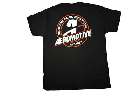 Aeromotive Standard Logo Black/Red T-Shirt - X-Large - 91127
