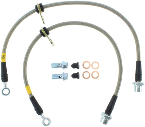StopTech 94-99 Toyota Celica Front Stainless Steel Brake Lines - 950.44020