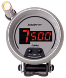 Autometer Ultra-Lite Digital 2-1/16in 0-280 OHM Silver Dial w/ Red LED Programmable Fuel Level Gage - 6510