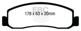 EBC 08-10 Ford F250 (inc Super Duty) 5.4 (2WD) Extra Duty Front Brake Pads - ED91892