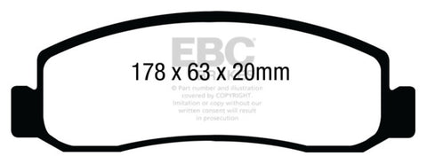 EBC 08-10 Ford F250 (inc Super Duty) 5.4 (2WD) Ultimax2 Front Brake Pads - UD1333