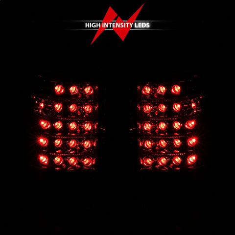 ANZO 1999-2007 Chevrolet Silverado 1500 LED Taillights Red/Clear - 311010