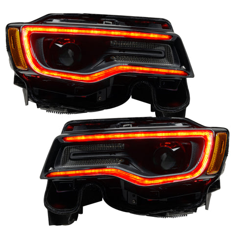 Oracle 1421 Jeep Grand Cherokee Dynamic Headlight DRL Upgrade Kit ColorSHIFT Dynamic - 1284-332