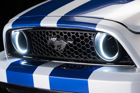 Oracle Ford Mustang 10-13 WP LED Fog Halo Kit (Grille Style) - White - 1334-001