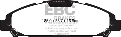 EBC 15+ Ford Mustang 2.3 Turbo Redstuff Front Brake Pads - DP33039C