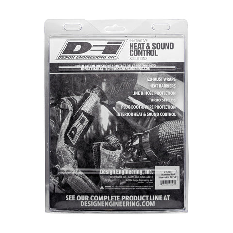 DEI Titanium 4in Knit Exhaust Sleeve - 36in - 10048