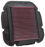 K&N 02-10 Suzuki DL 1000 V-Strom/04-12 DL650 V-Strom / 04-05 Kawasaki KLV1000 Replacement Air Filter - SU-1002