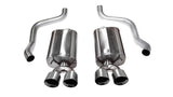 Corsa 2009-2013 Chevrolet Corvette C6 6.2L V8 Polished Sport Axle-Back Exhaust - 14108