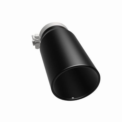MagnaFlow Tip Stainless Black Coated Single Wall Round Single Outlet 5in Dia 4in Inlet 13in L - 35238
