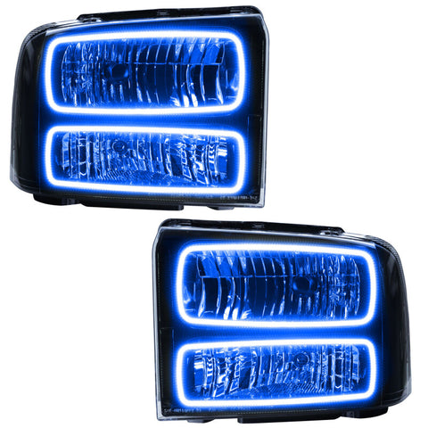 Oracle 05-07 Ford F-250/350 SMD HL - Black - ColorSHIFT w/o Controller - 7161-334