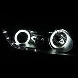 ANZO 2006-2011 Honda Civic Projector Headlights w/ Halo Black (CCFL) - 121454