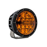 Rigid Industries 360-Series 6in SAE Fog w/ Amber PRO Lens - White (Pair) - 36210