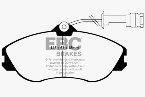 EBC 92-95 Audi 90 2.8 Ultimax2 Front Brake Pads - UD419