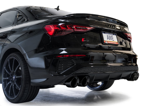 AWE Tuning 22-24 Audi 8Y S3 Track Edition Exhaust - Diamond Black Tips - 3020-43897