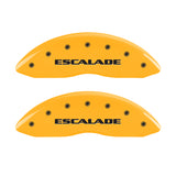 MGP 4 Caliper Covers Engraved Fr Escalade Rear EXT Yellow Finish Blk Char 2003 Cadillac Escalade ESV - 35014SEXTYL