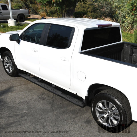 Westin 2019 Chevrolet Silverado/Sierra 1500 Crew Cab (5.5ft) R5 Modular Nerf Step Bars - Black - 28-534685