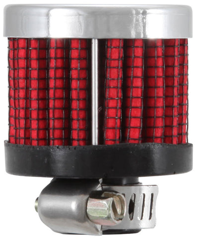 K&N .315/.431 Flange 1 3/8 inch OD 1.5 inch H Clamp On Crankcase Vent Filter - 62-2470