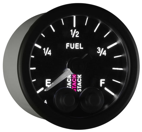 Autometer Stack 52mm 0-280 Ohm Programmable Pro-Control Fuel Level Gauge - Black - ST3515