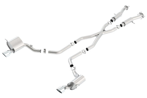 Borla 2015 Jeep Grand Cherokee SRT8 ATAK Dual Round Rolled Exit Catback Exhaust - 140633