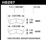 Hawk Performance Ceramic Street Brake Pads - HB287Z.571
