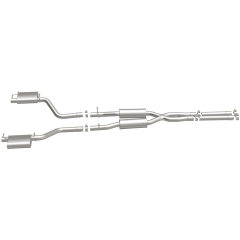 MagnaFlow Cat-Back SS 2.5in Dual Split Rear Exit (OEM Tips) 15-16 Dodge/Chrysler Charger/300 5.7L V8 - 19226