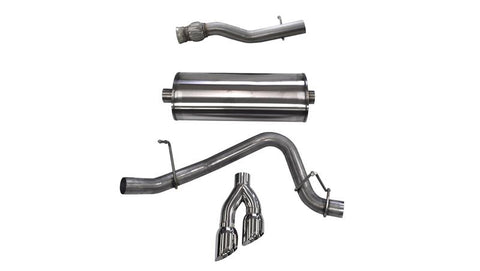 Corsa 2015-2020 GMC Yukon Denali XL 6.2L V8 3in Cat-Back Single Side Exit Twin 4in Polished Tips - 14749