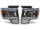 Raxiom 09-14 Ford F-150 Axial Series Headlights w/ LED Bar- Blk Housing (Clear Lens) - T566367