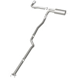 MagnaFlow Cat Back, SS, 2.5in, Street, Single Straight Pass. Polished 4in Tip, 2015 Ford Fusion 2.5L - 19096
