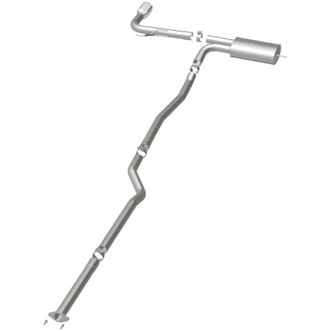 MagnaFlow Cat Back, SS, 2.5in, Street, Single Straight Pass. Polished 4in Tip, 2015 Ford Fusion 2.5L - 19096