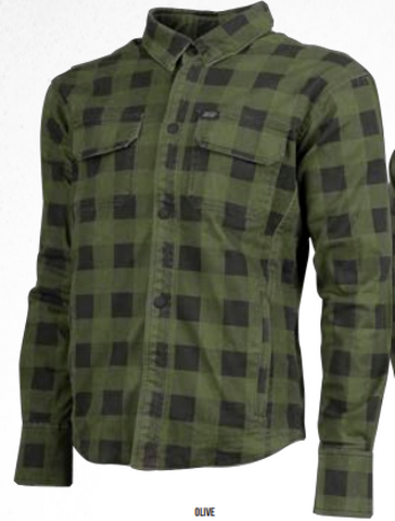 Speed and Strength True Grit Armored Motoshirt Olive/Black - Small - 609882