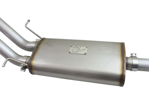 aFe Mach Force-XP Exhaust 3in Cat-Back SS 14-15 GM 1500 Trucks 4.3L/5.3L Dual Split w/ Polished Tip - 49-44057-P