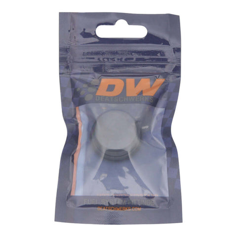 DeatschWerks 10AN ORB Male Plug Low Profile Internal Allen/Hex (Incl O-Ring) - Anodized Matte Black - 6-02-0719-B