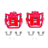Power Stop 08-13 Nissan Rogue Rear Red Calipers w/Brackets - Pair - S3436