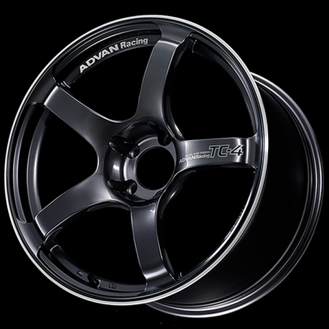 Advan TC4 18x8.5 +45 5-100 Racing Black GunMetallic & Ring Wheel - YAD8H45DBGR
