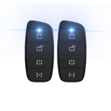 Kleinn (2) 4-Button 1-Way Remotes Antenna Upgrade 2500 ft Range - RFKIT4