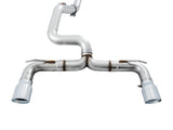 AWE Tuning Ford Focus RS Track Edition Cat-Back Exhaust - Chrome Silver Tips - 3020-32030