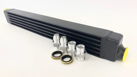 CSF 82-94 BMW 3 Series (E30) High Performance Oil Cooler w/-10AN Male & OEM Fittings - 8092