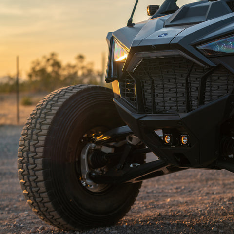 Rigid Industries 2017+ Polaris Pro R/Turbo R Revolve Grille Light Kit - 41669