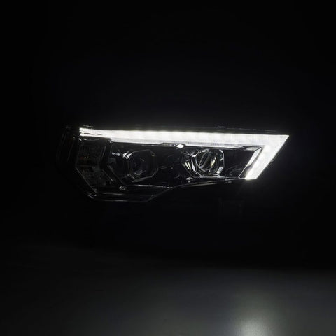 AlphaRex 14-22 Toyota 4Runner LUXX-Series LED Proj Headlights Chrome w/Actv Light & Seq. Sig + DRL - 880812