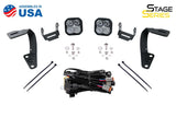 Diode Dynamics 10-21 Toyota 4Runner Stage Series 2in LED Ditch Light Kit - Sport Yellow Combo - DD6751