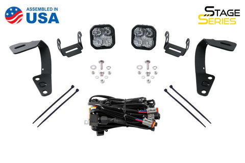 Diode Dynamics 10-21 Toyota 4Runner SS3 LED Ditch Light Kit Sport - White Combo - DD6746