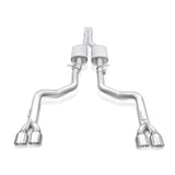 Stainless Works 15-19 Dodge Challenger 6.2L/6.4L Hemi 3in Redline Catback X-Pipe w/4in Quad Tips - CHAL16CBR4