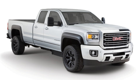 Bushwacker 20-21 GMC Sierra 2500HD Extend-A-Fender Style Flares Front 4pc - Black - 40988-02