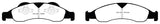 EBC 07-09 Ford Expedition 5.4 2WD Yellowstuff Front Brake Pads - DP41803R
