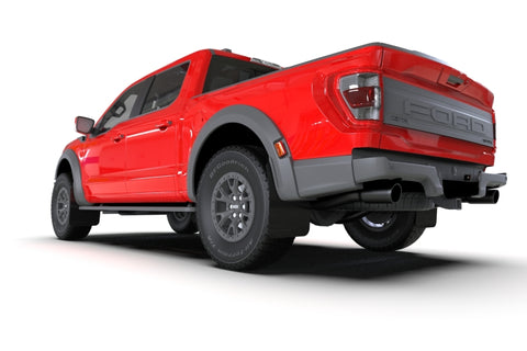 Rally Armor 21-25 Ford F-150 Raptor Gen 3 Black UR Mud Flap w/Red Logo - MF73-UR-BLK-RD