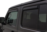 AVS 2018 Jeep Wrangler Unlimited (4-Door) Ventvisor In-Channel Window Deflectors 4pc - Smoke - 194811