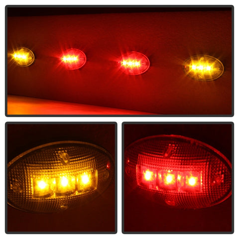 xTune Ford Superduty F250-F550 99-10 Dually Fender LED Side Fender Lights Clear ACC-LED-FDSD99-SL-C - 9924651