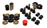 Energy Suspension 03-05 Mitsubishi Lancer EVO 8 Black Hyper-flex Master Bushing Set - 5.18115G